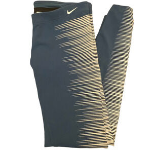 NIKE Flash Reflective Running Leggings Teal Large